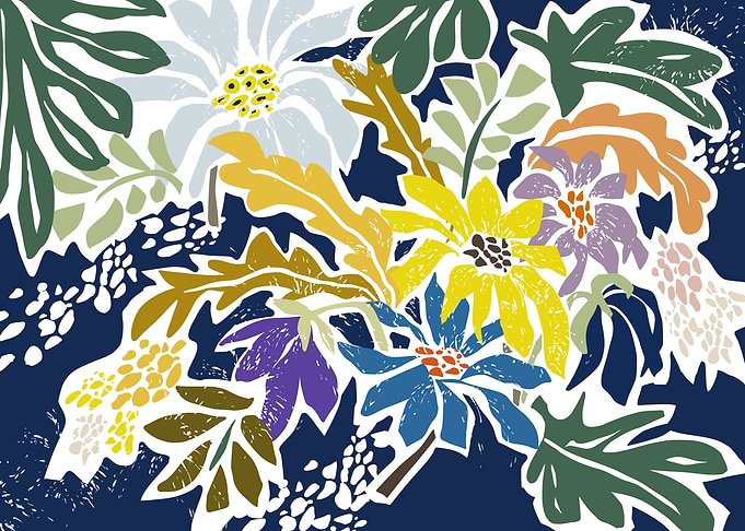 cosmopolitan flowers blue