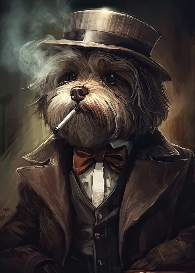 Havanese Dog The Gangster
