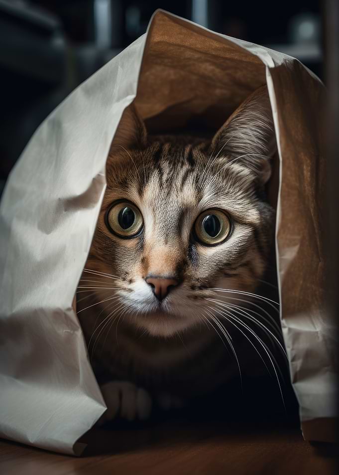 Cat in the bag