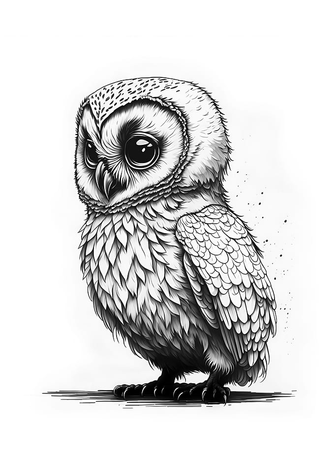 Cute Baby Owl
