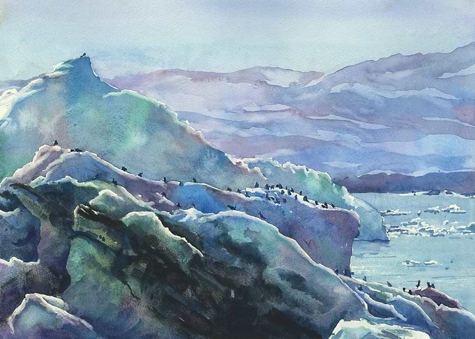 Iceland landscape artwork