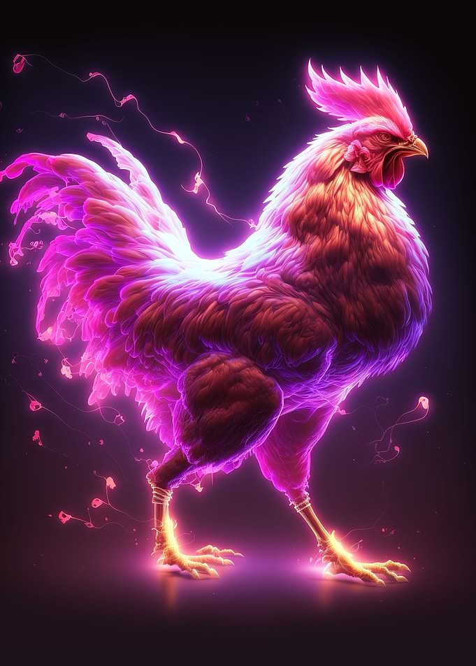 chicken colorful