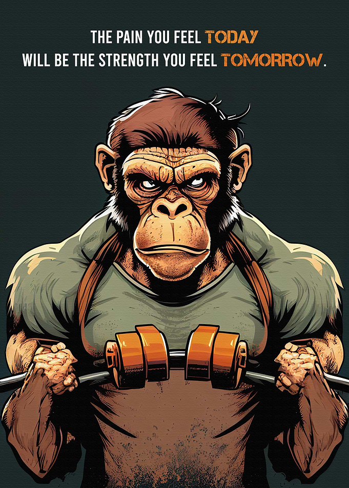 Monkey Fitness Motivation