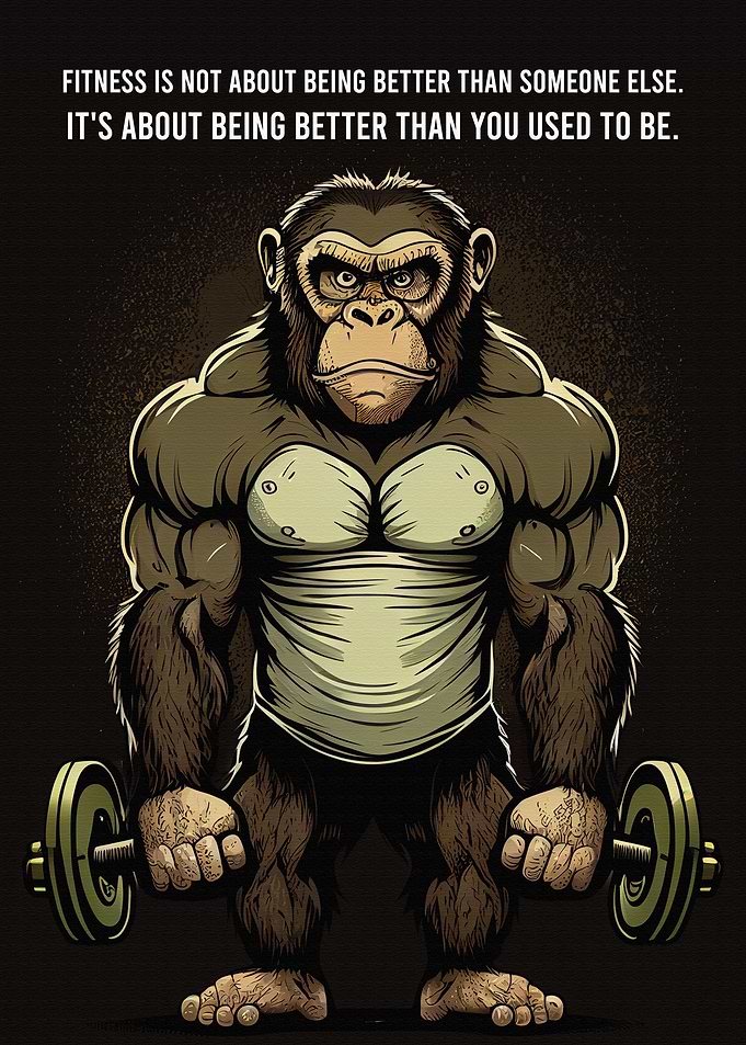 Monkey Fitness Motivation