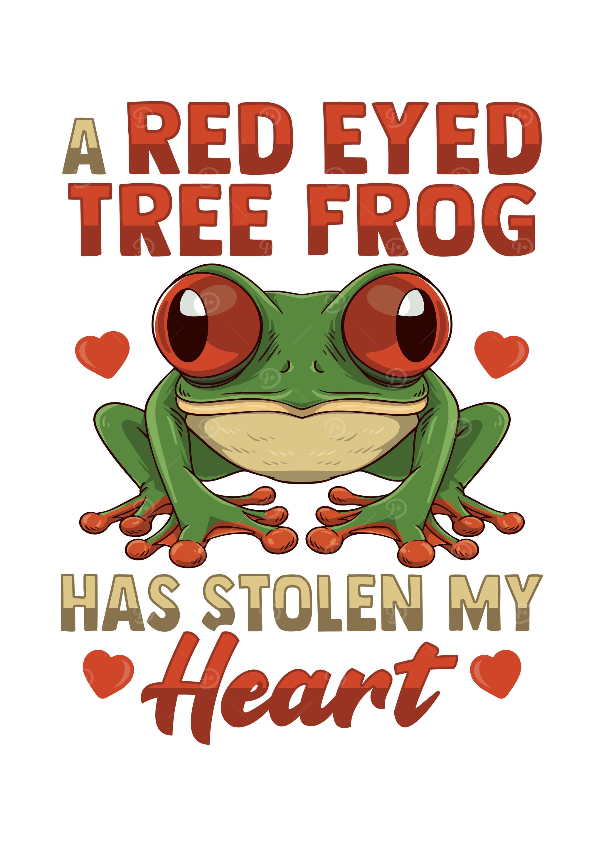 Red Eyed Frog Love Design