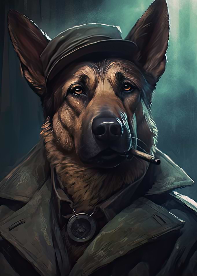German Shepherd Gangster