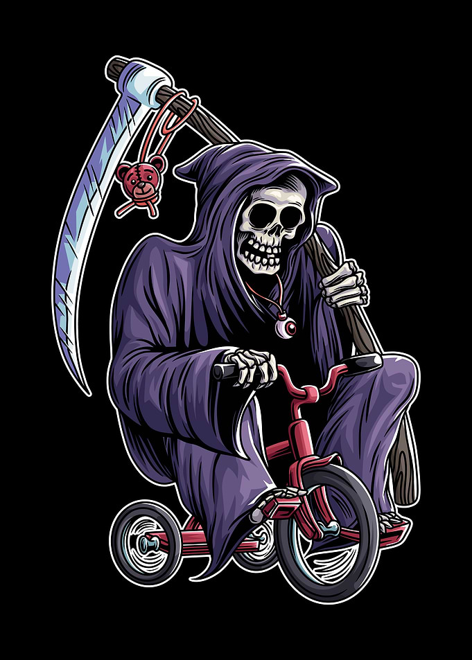 skull tricycle