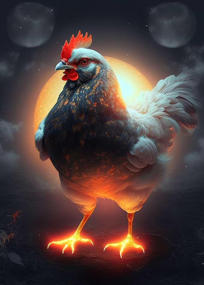 chicken colorful