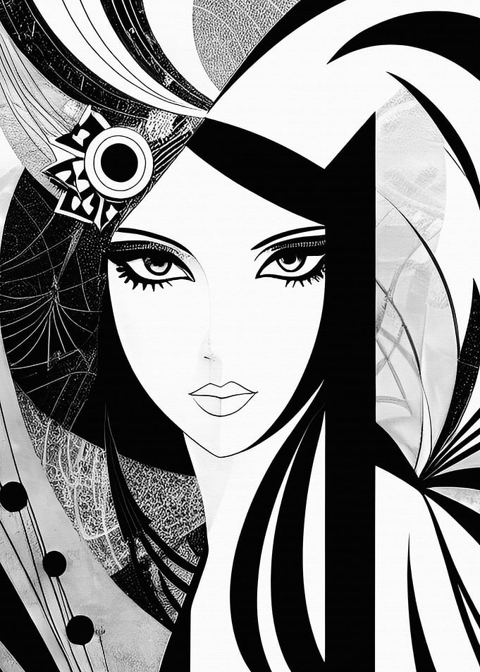Exotic Art Deco Girl