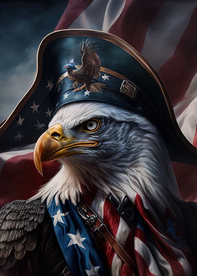Eagle American Flag