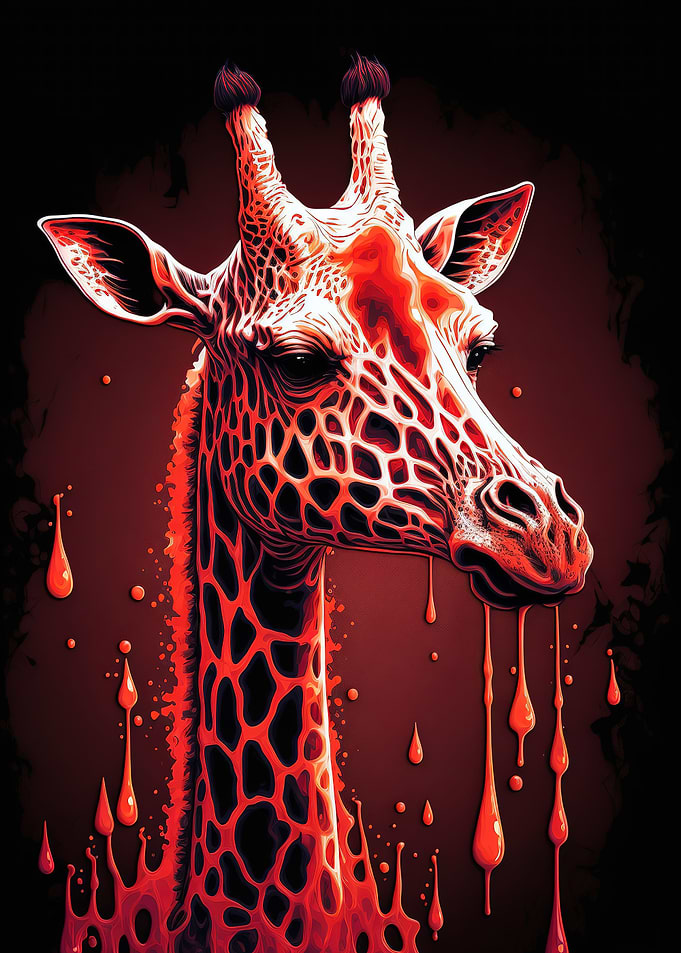neon giraffe