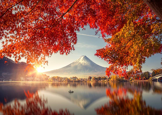 Mountain Fuji at autumn