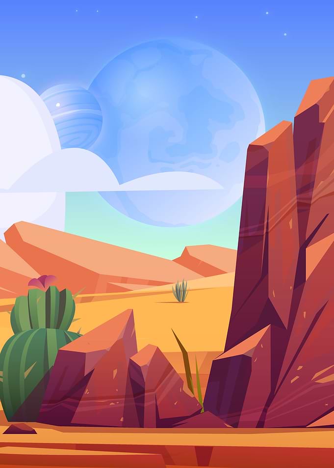 desert illustration