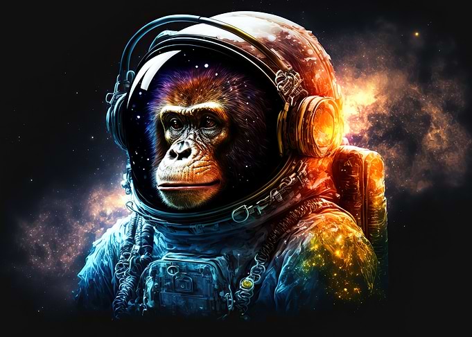 Chimp astronaut