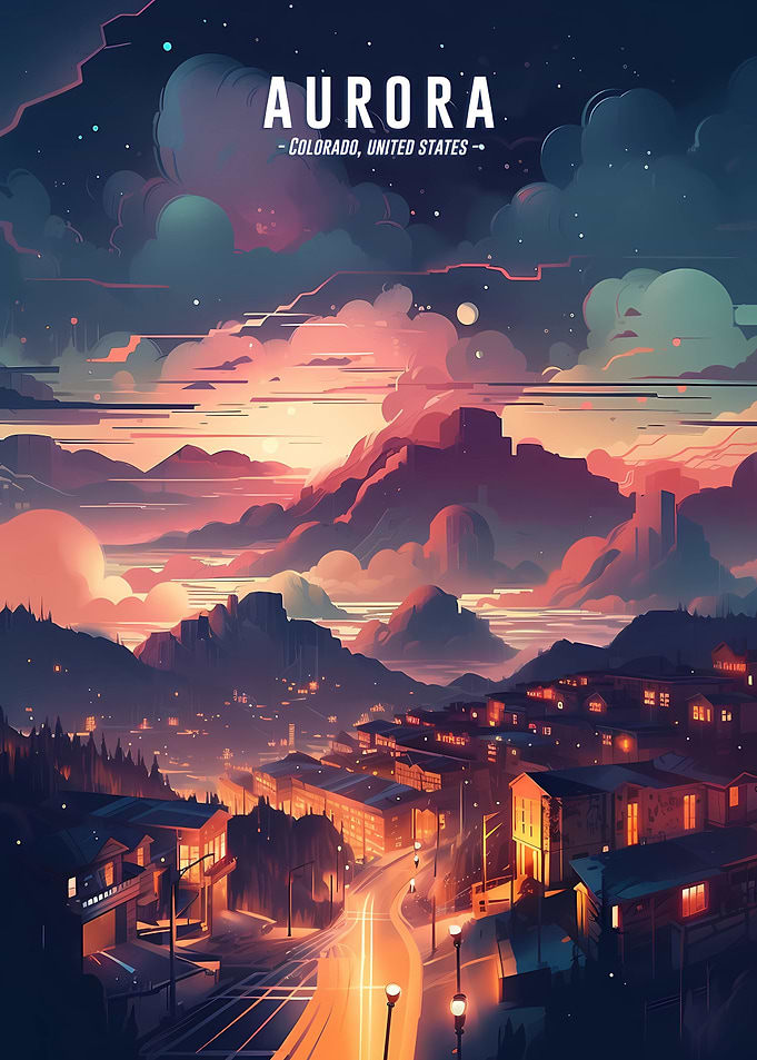 Aurora Downtown cityscape