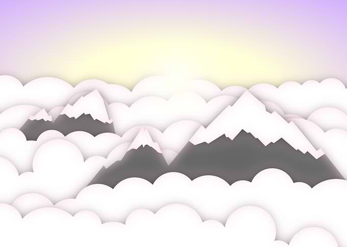 Papercut Mountains Dawn