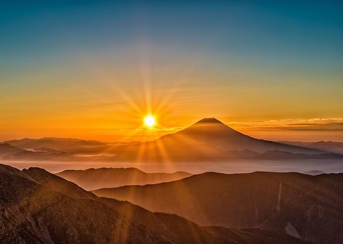 Scenic sunrise