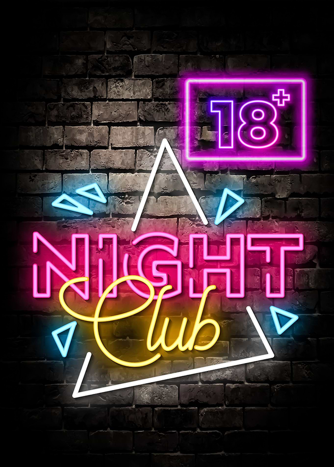 Night Club 18+ Neon
