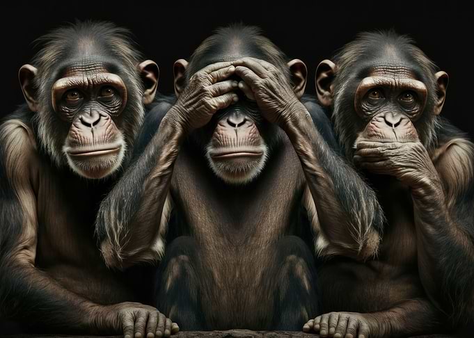 Three monkeys