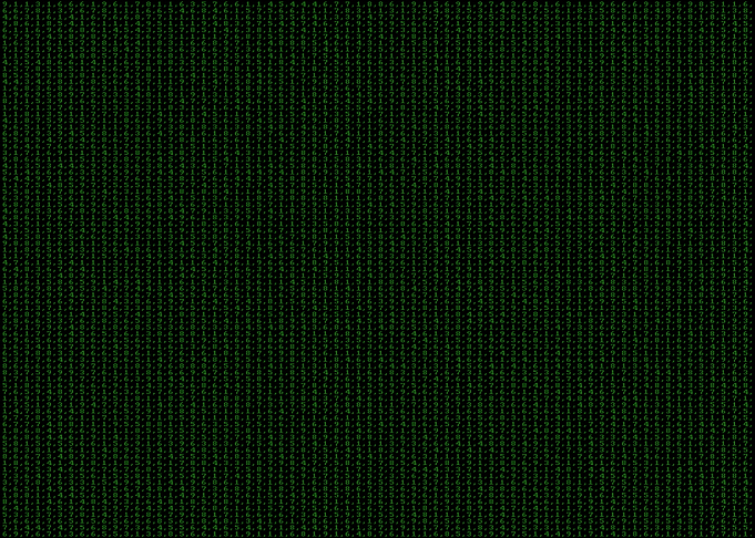 Random numbers green comma
