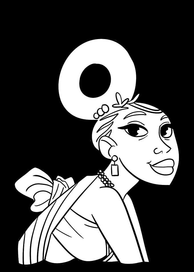 African woman portrait