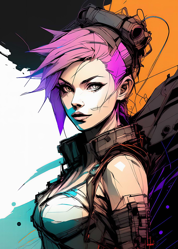 Cyber Anime Girl