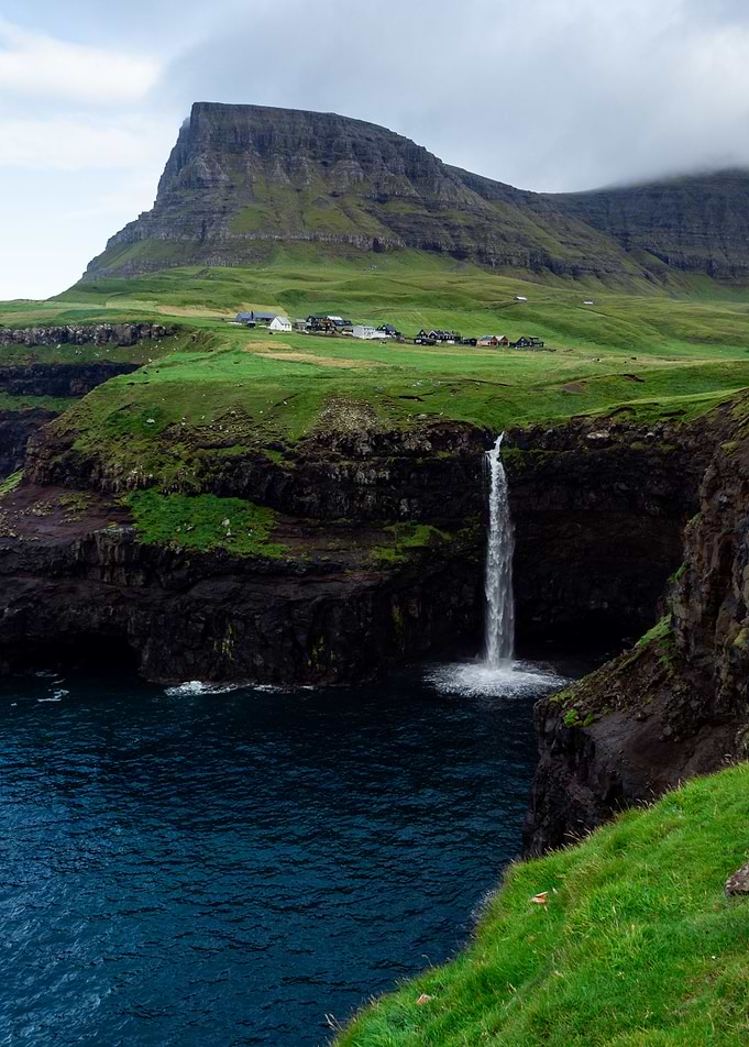 Waterfall Faroe Islands