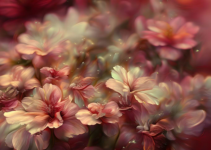 A painting of flowers