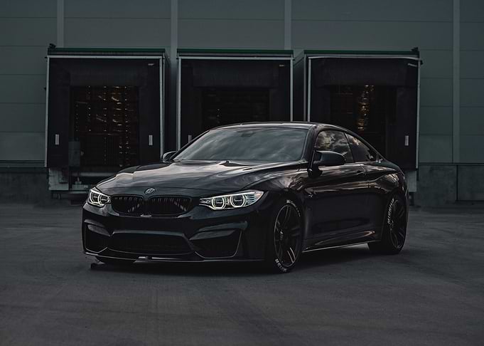 Black BMW Luxury car