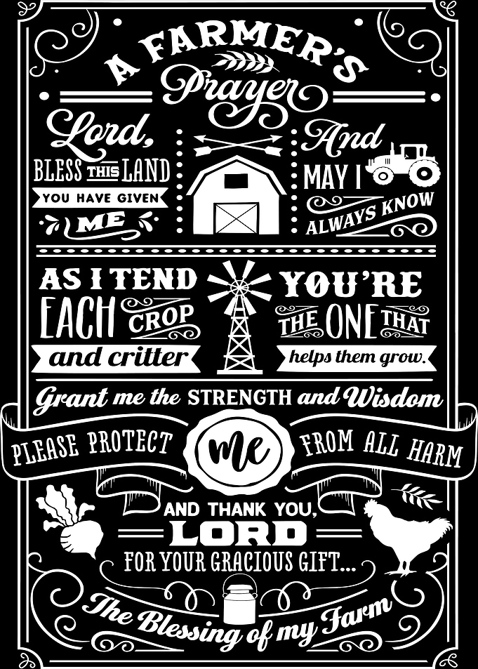 A Farmers Prayer Poster