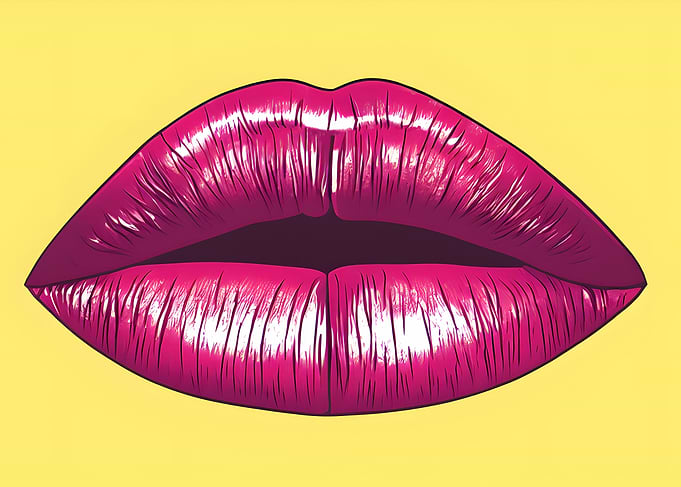 Lips comic book 1970s colo