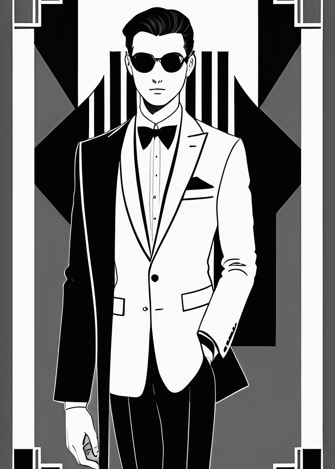 Art Deco Chic Gentleman