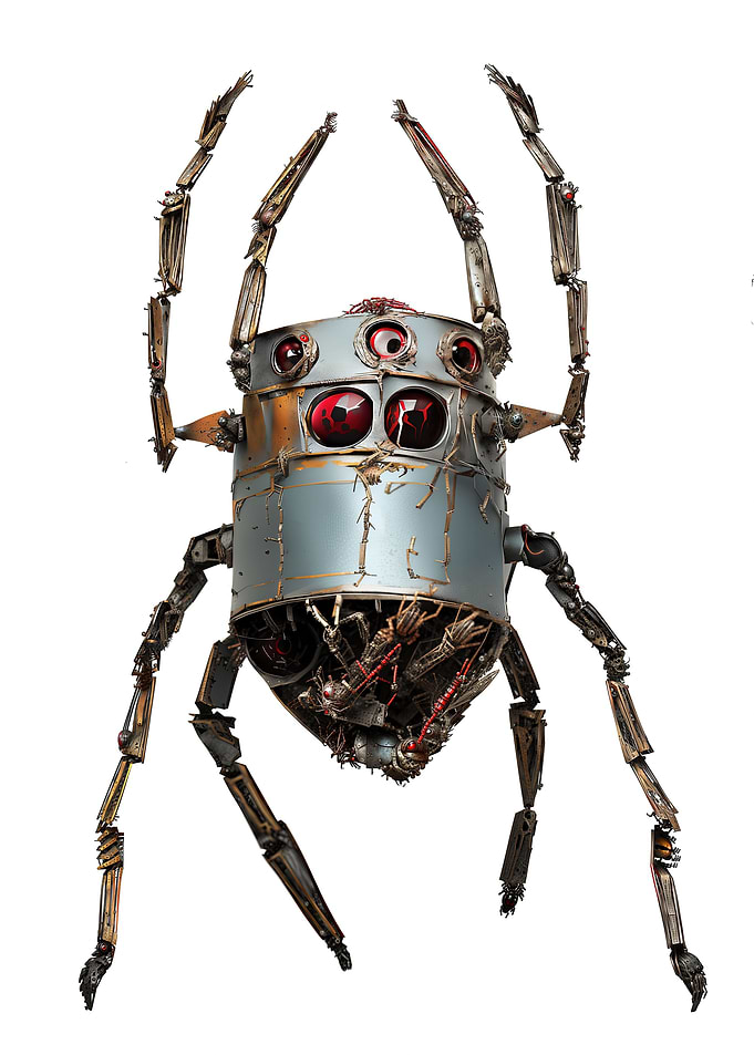 Spider toy metal funny Fra