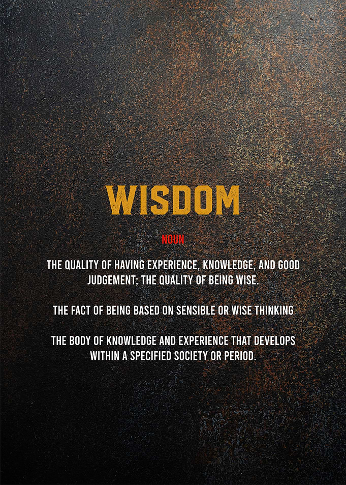 wisdom definition funny