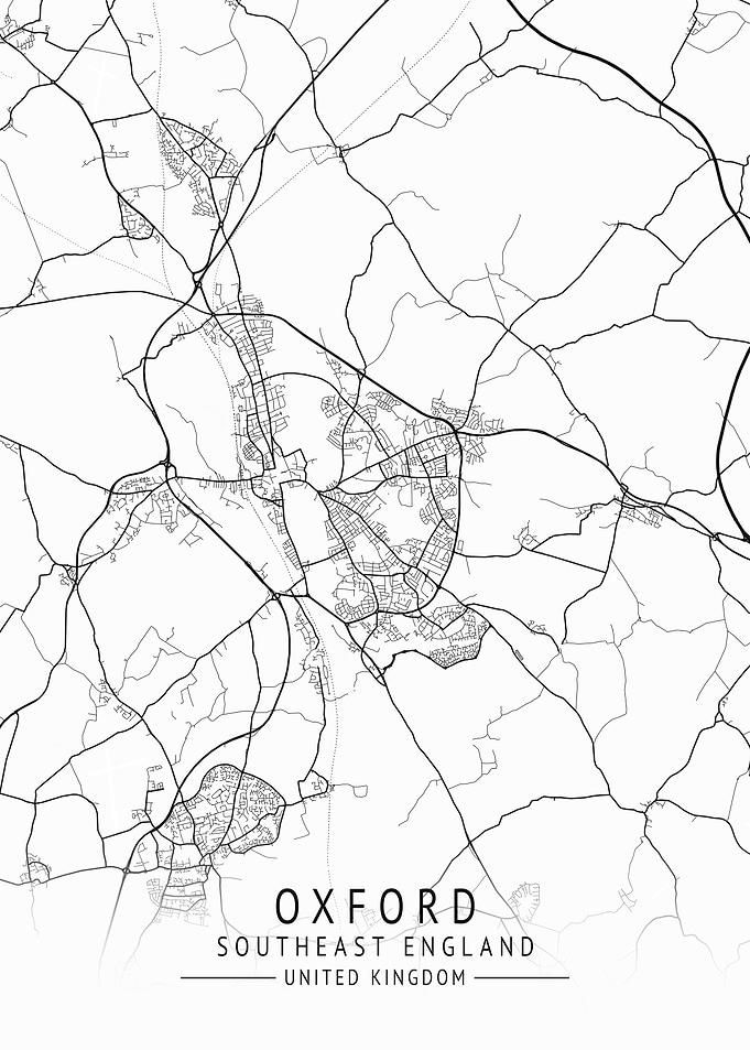 Oxford UK City Map