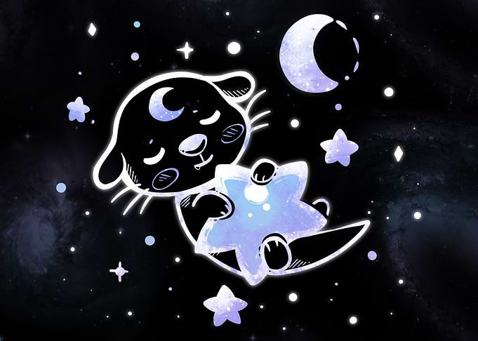 Otter in the Stars