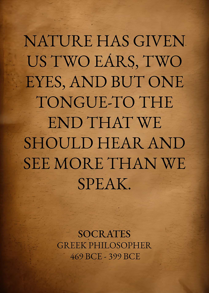 Listen More Speak Less
