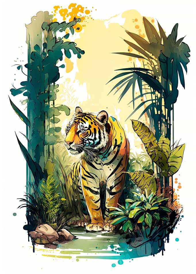 Wild Jungle Tiger