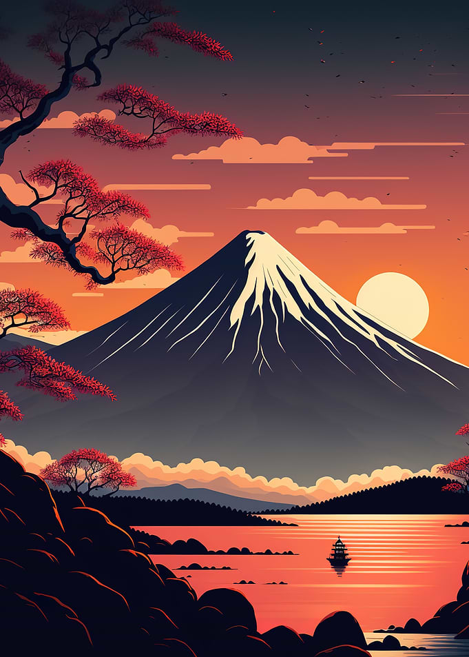 Beautiful Japan Sunset
