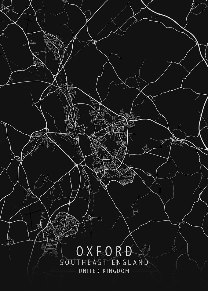 Oxford UK City Map