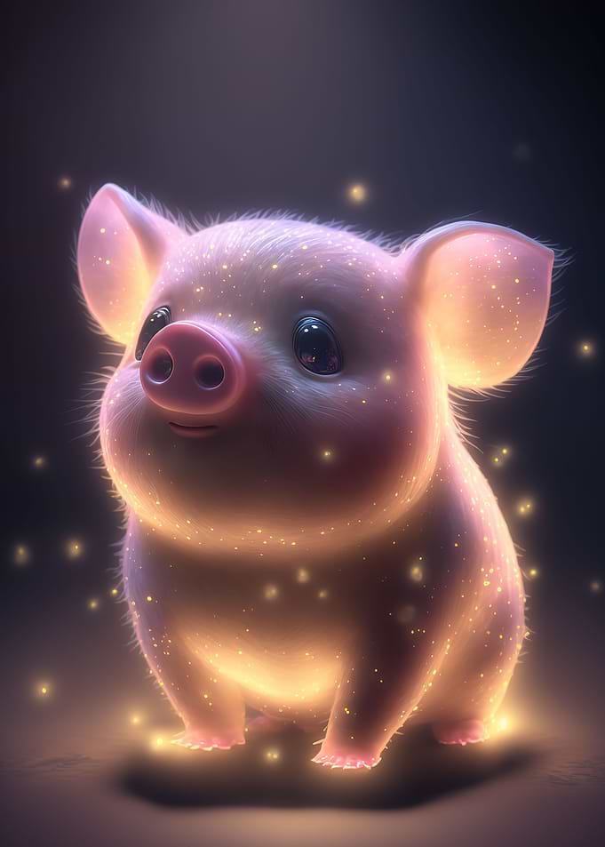 glow pig animal