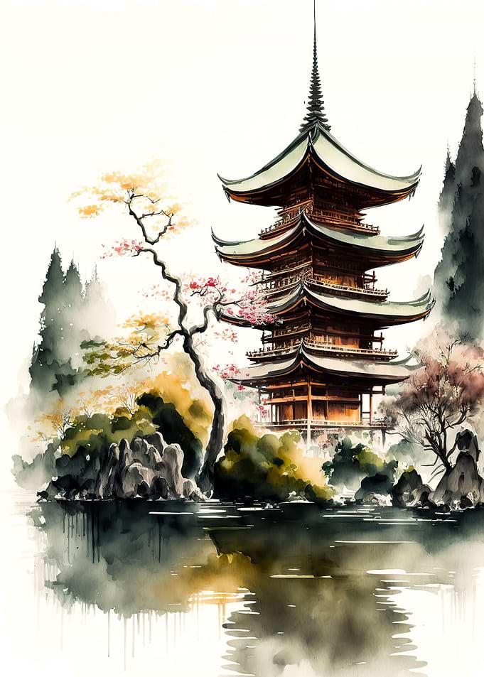 Japanese pagoda