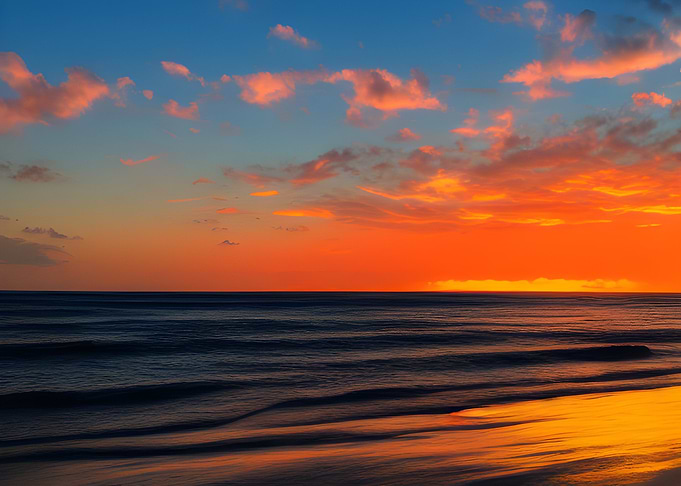 Sunset at the Sea Beach