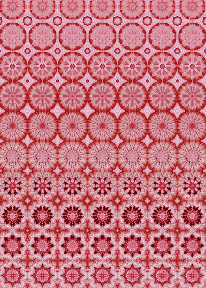 Ethnic pink floral pattern