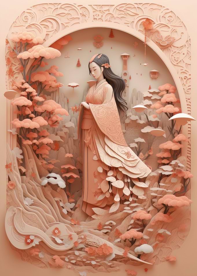 Geisha From Origami