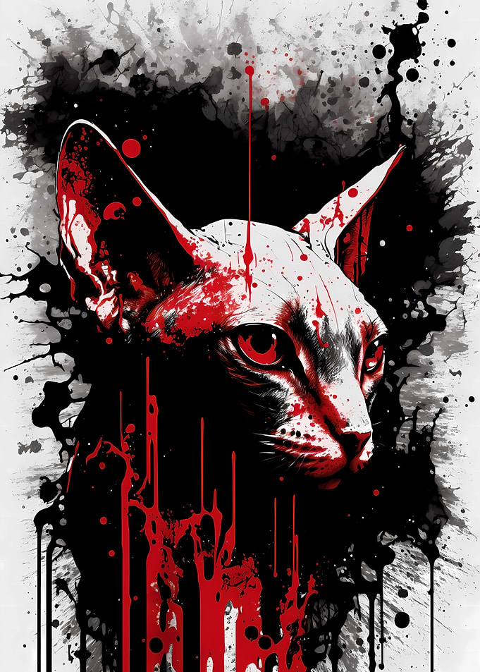 Sphynx Cat Portrait