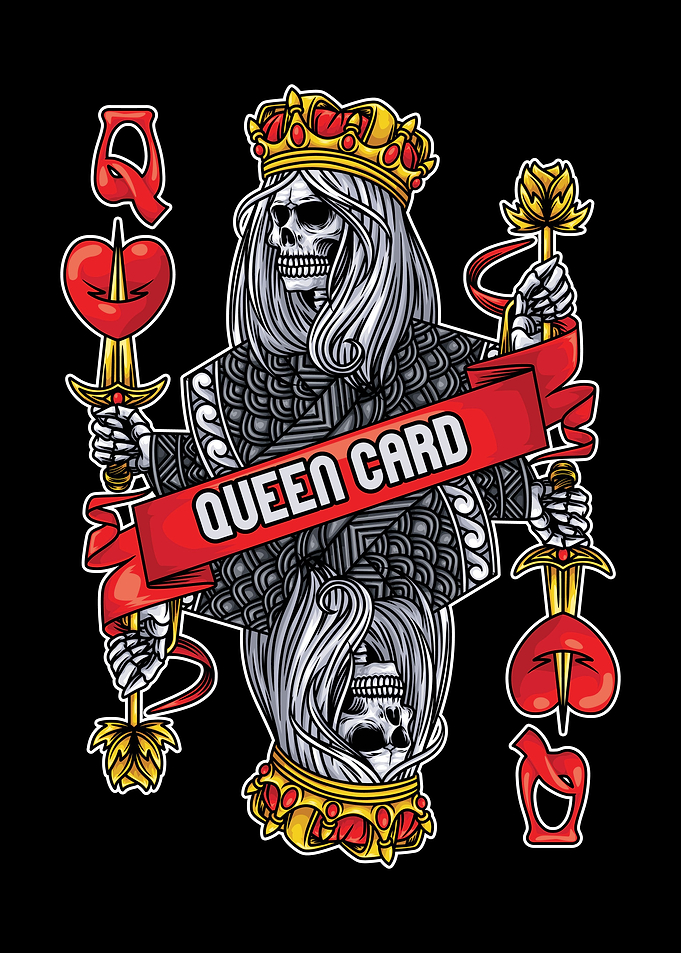 queen card Illustration