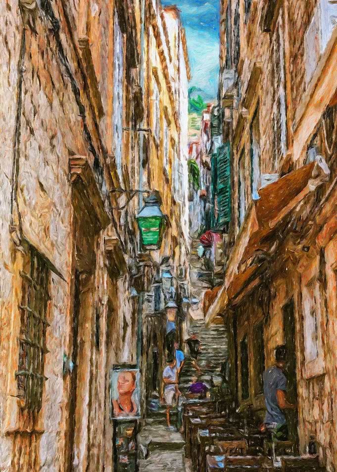 cities malta oil painting