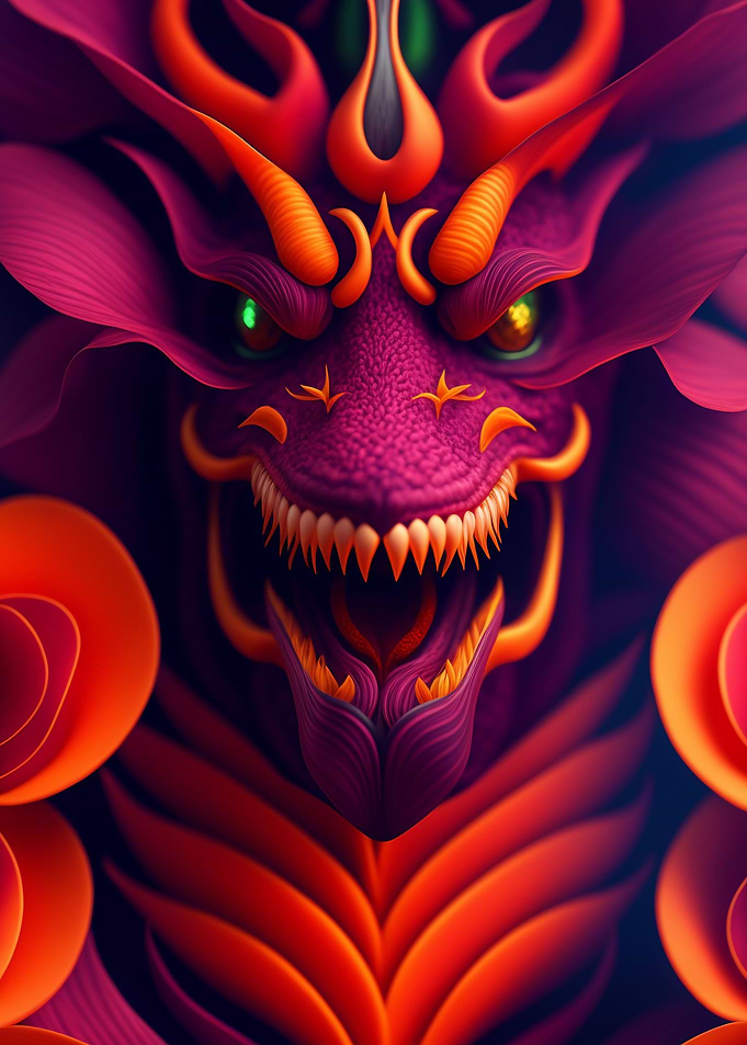 A demonic flora monster