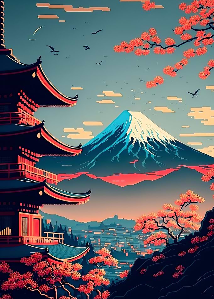 Japanese pagoda